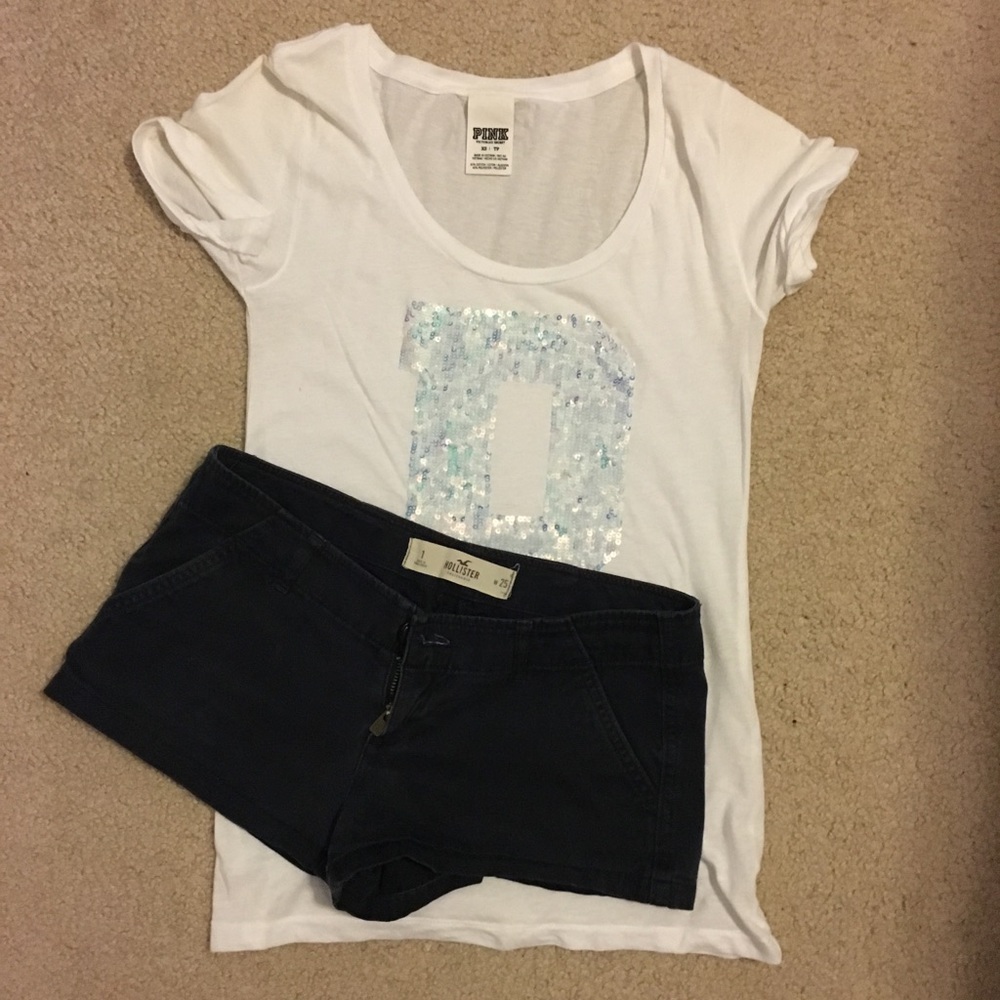 Navy hollister shorts